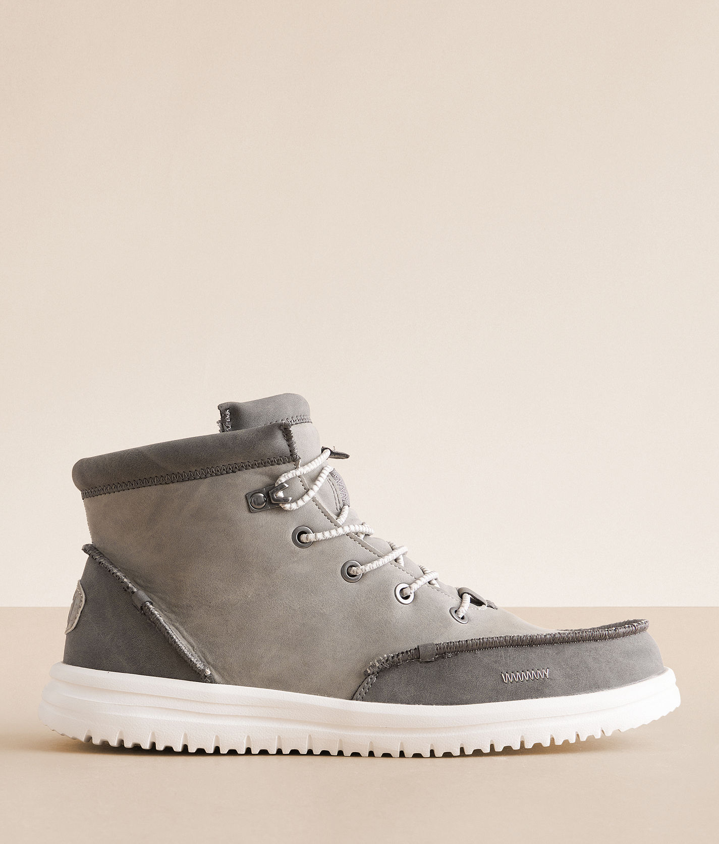 Hey Dude Bradley Waxed Canvas Boots Gray Men\'s US 8 EU 41 Casual Hiker HEYDUDE Men main image 4