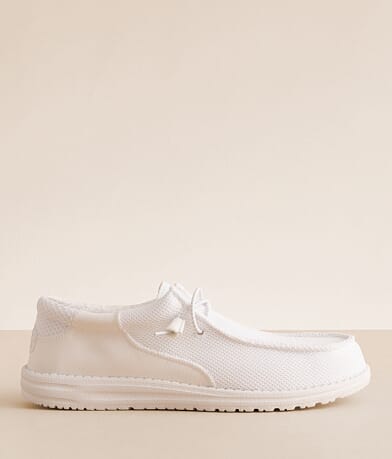 White Crow HEYDUDE™ Wally Stitch Geo Shoe front view
