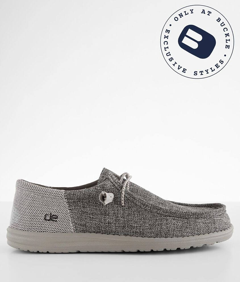 Hey Dude Wally Linen Funk Shoe - Men's Shoes in Glacier | Buckle