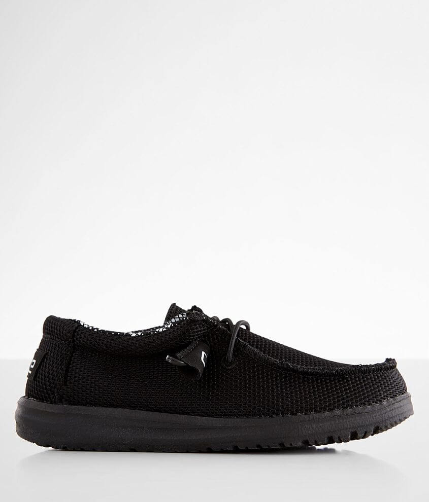 Toddler/Youth - HEYDUDE™ Wally Shoe - Boy's Shoes in All Black