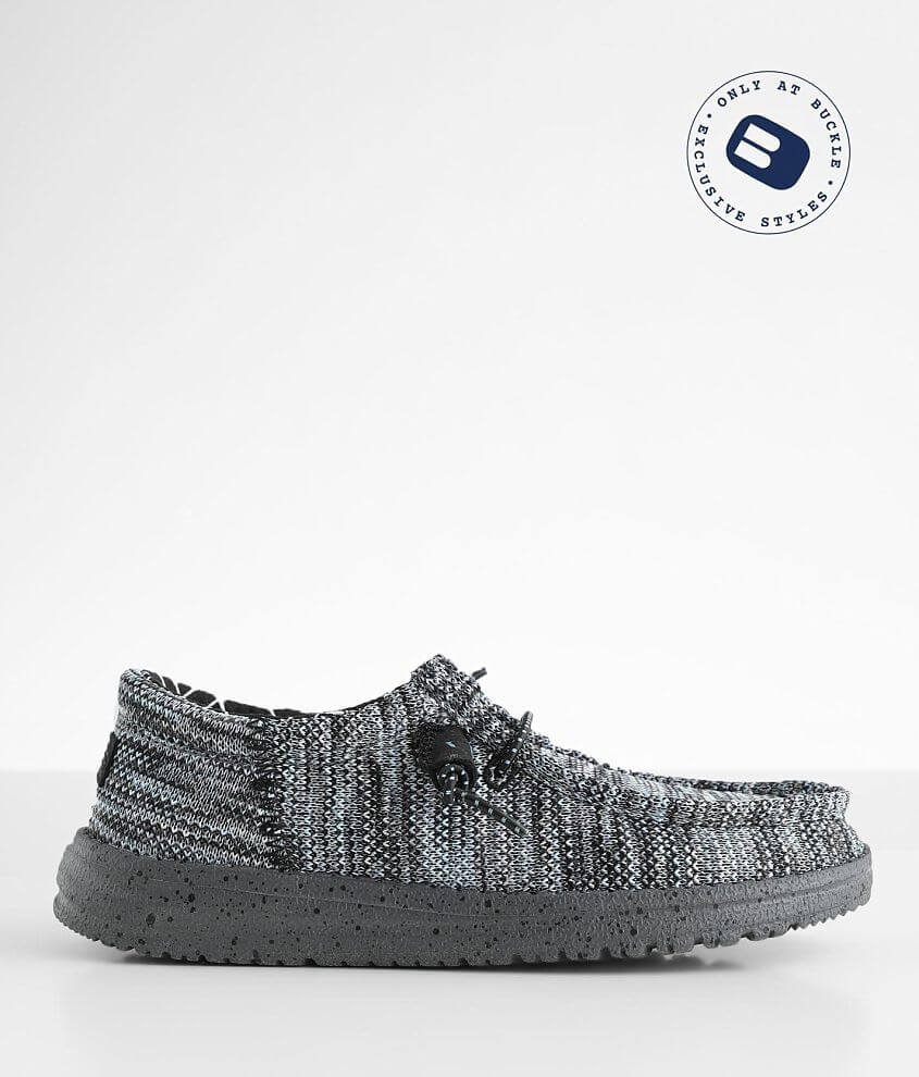 Toddler/Youth Hey Dude Wally Funk Shoe Boy's Shoes in Smoke