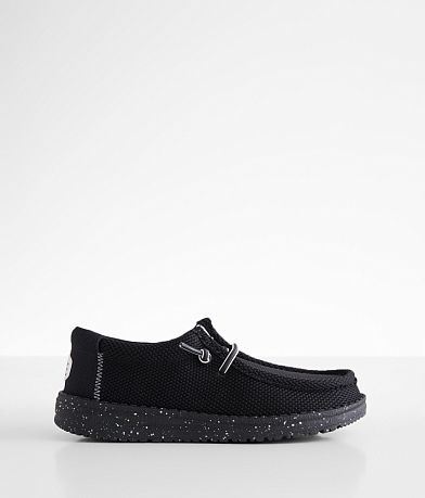 HEYDUDE™ Boys - Wally Heathered Mesh Shoe front view