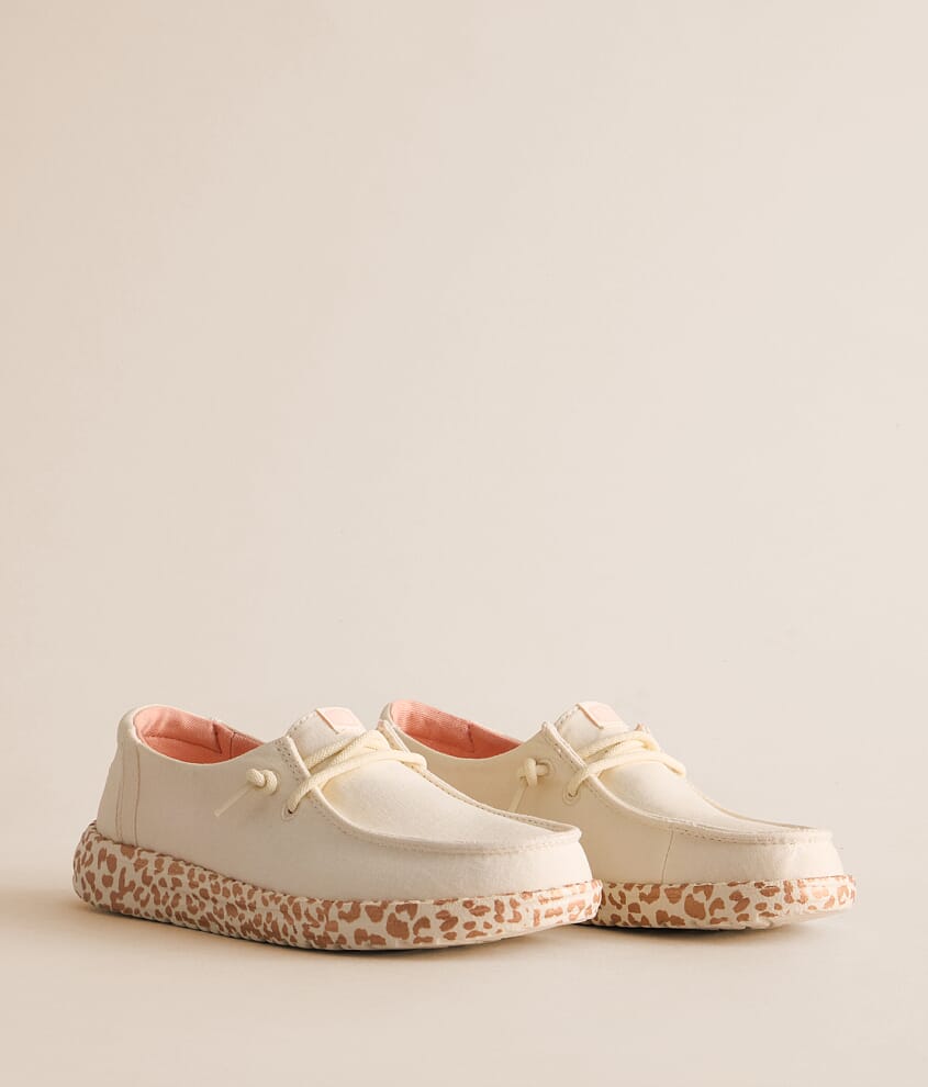 Girls - Wendy Y Metallic Leopard Shoe