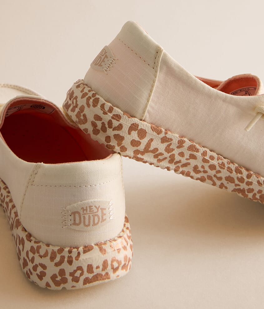 Girls - Wendy Y Metallic Leopard Shoe