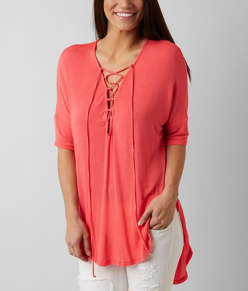 Lush High Low Hem Top front view