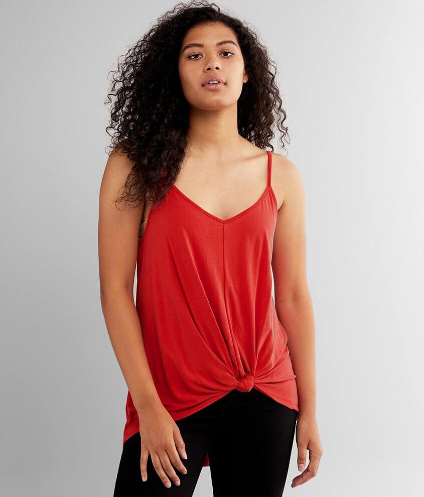 Lush Twist Front Tank Top front view