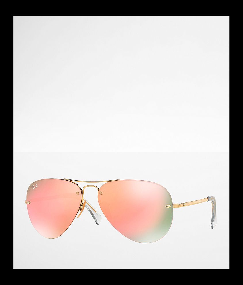 Ray-Ban&#174; Rimless Aviator Sunglasses front view