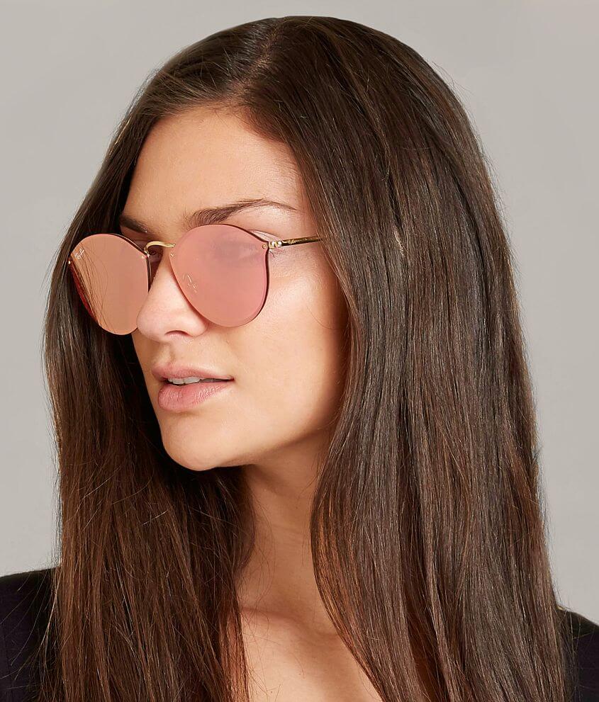 Ray-Ban® Round Blaze Sunglasses - Women's Sunglasses & Glasses in Gold |  Buckle