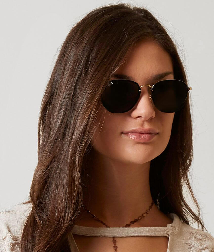 Ray-Ban® Round Blaze Sunglasses - Women's Sunglasses & Glasses in Shiny  Gold | Buckle