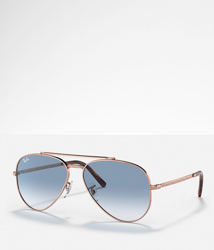 Ray ban rose gold best sale aviators womens