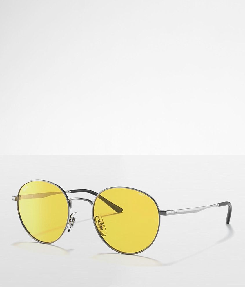 Ray ban round discount yellow