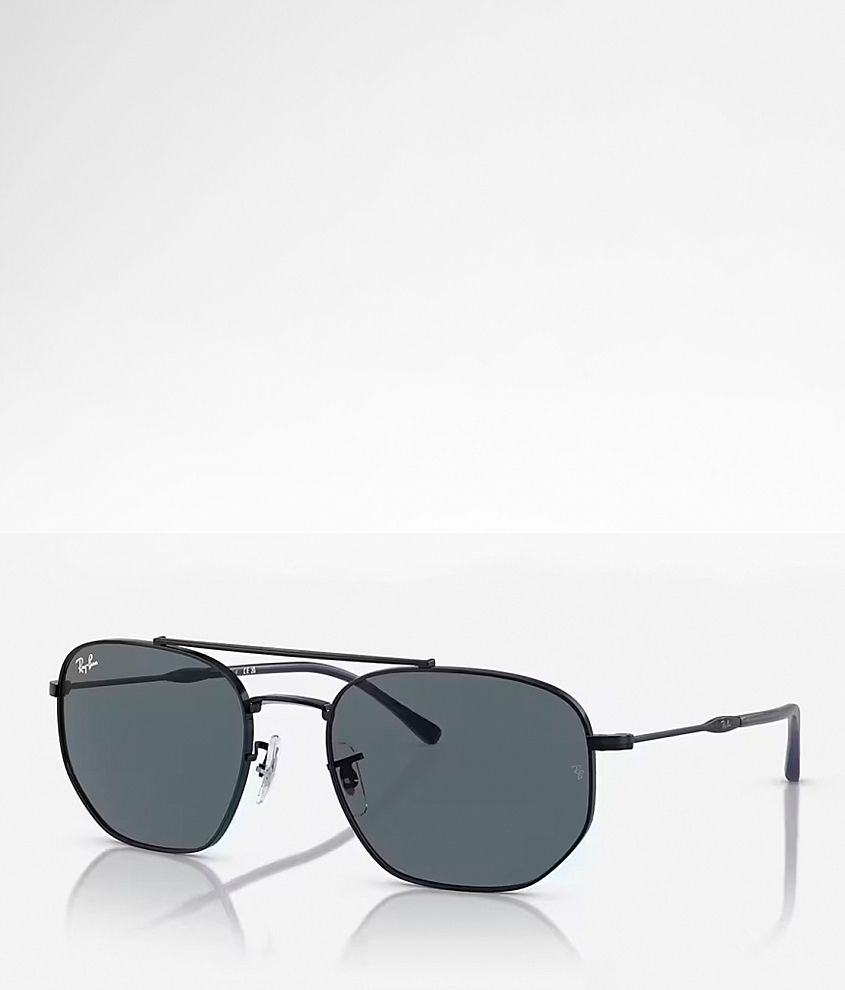 Black round aviator discount sunglasses