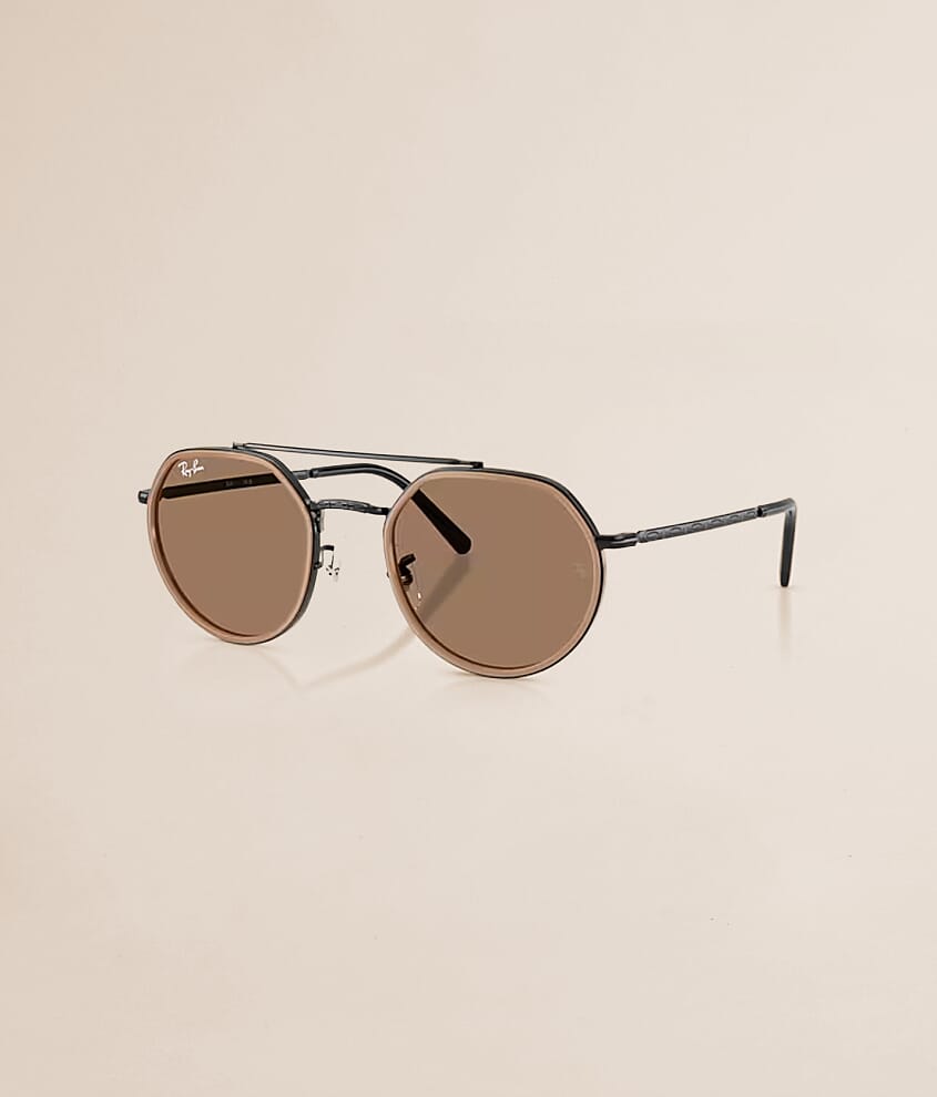 Ray-Ban Women\'s Gold Round Sunglasses with Brown Gradient Lenses Ray-Ban Oval RB3547 Sunglasses 001/51 Arista - eye-oo.com main image 3