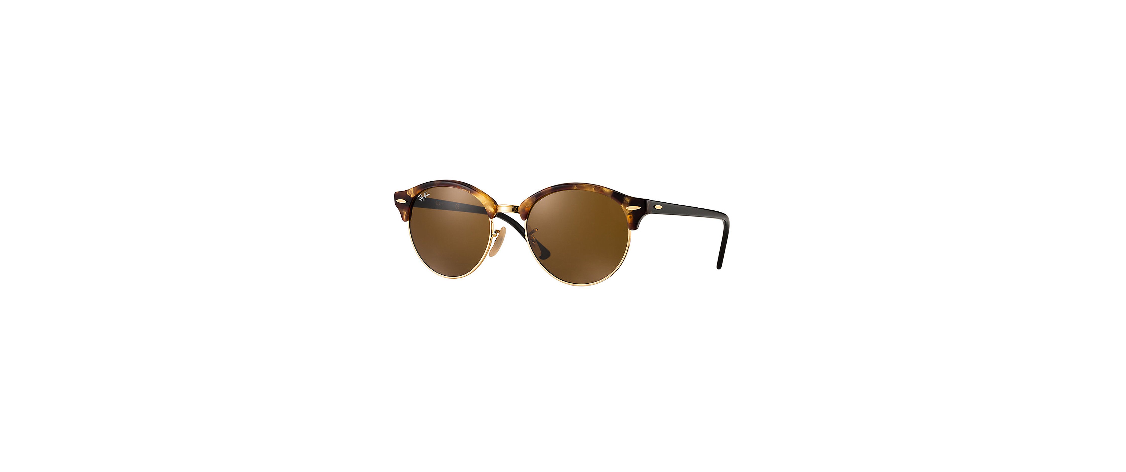 Ray-Ban® Round Sunglasses - Clothing in Gold Tortoise | Buckle display picture 1