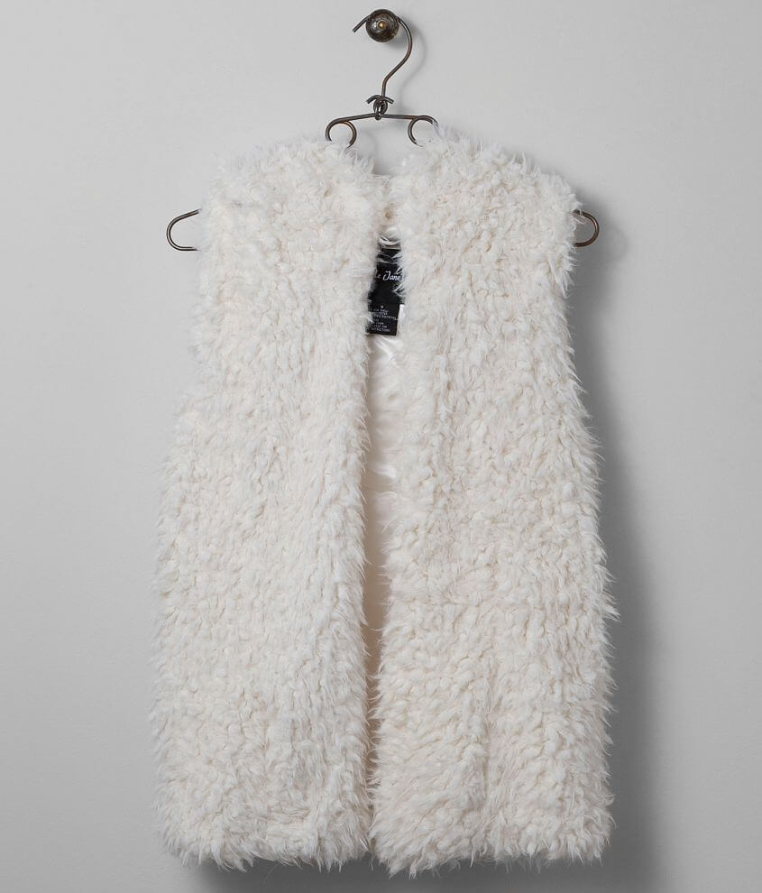 Me Jane Faux Fur Vest Women s Coats Jackets in Cream Buckle