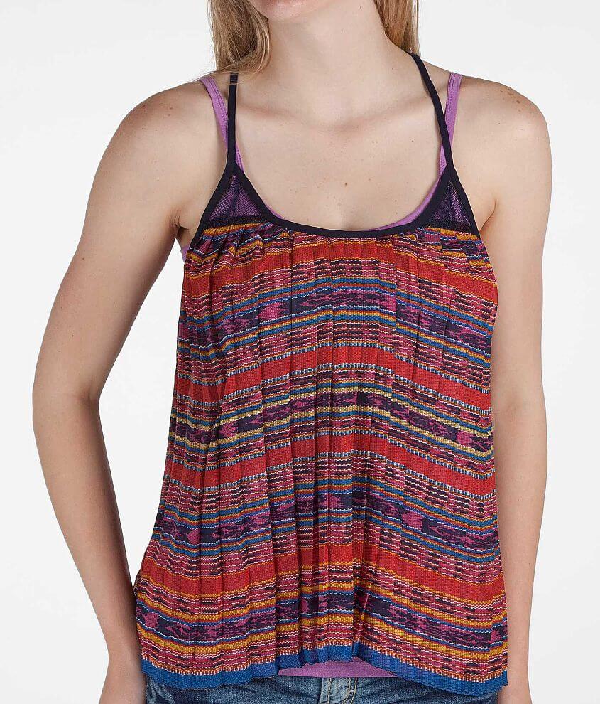 Daytrip Pleated Tank Top front view