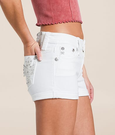 Miss Me Mid-Rise Stretch Short - Women's Shorts in W01 | Buckle