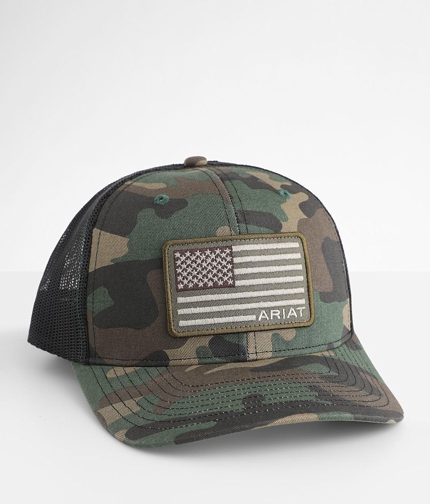 Ariat USA Flag Trucker Hat front view