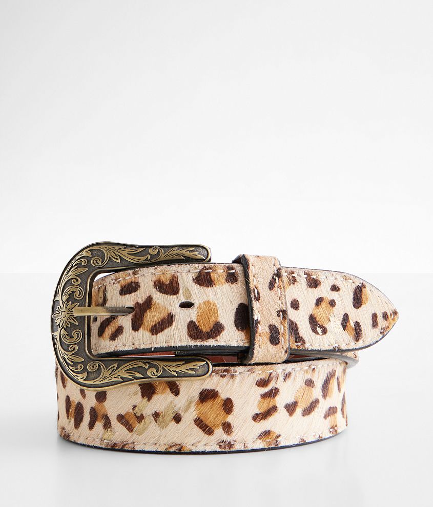 Angel Ranch Cheetah Western Belt front view