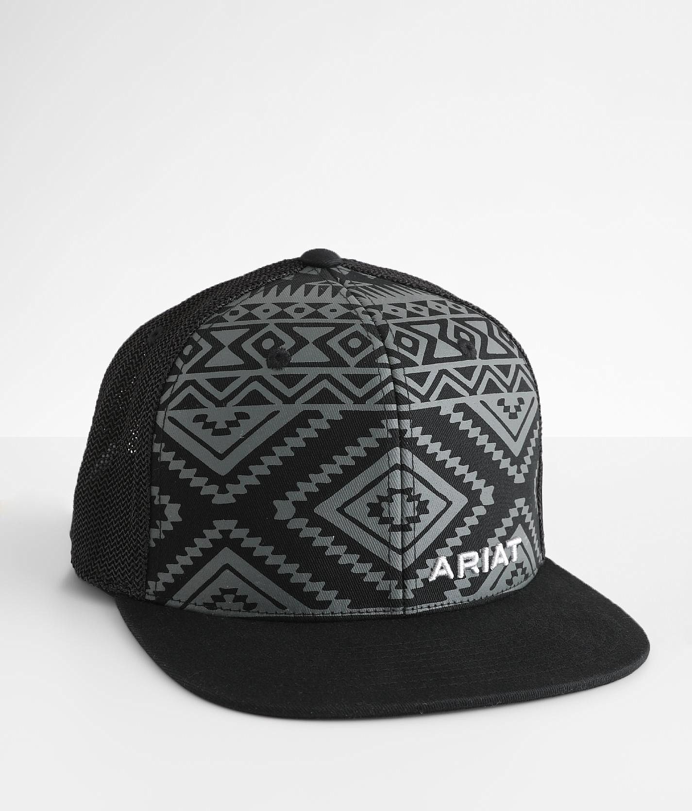 Ariat Aztec 110 Flexfit Trucker Hat - Men's Hats in Black