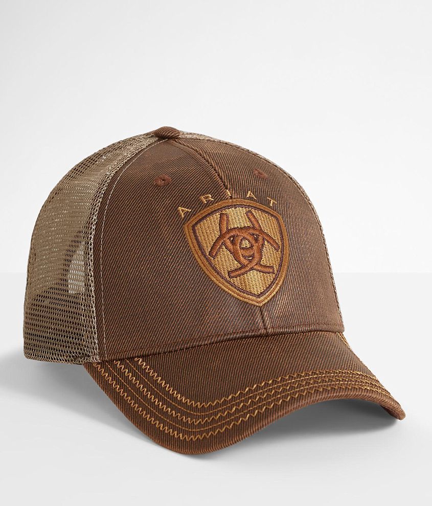 Ariat Oil Skin Trucker Hat front view