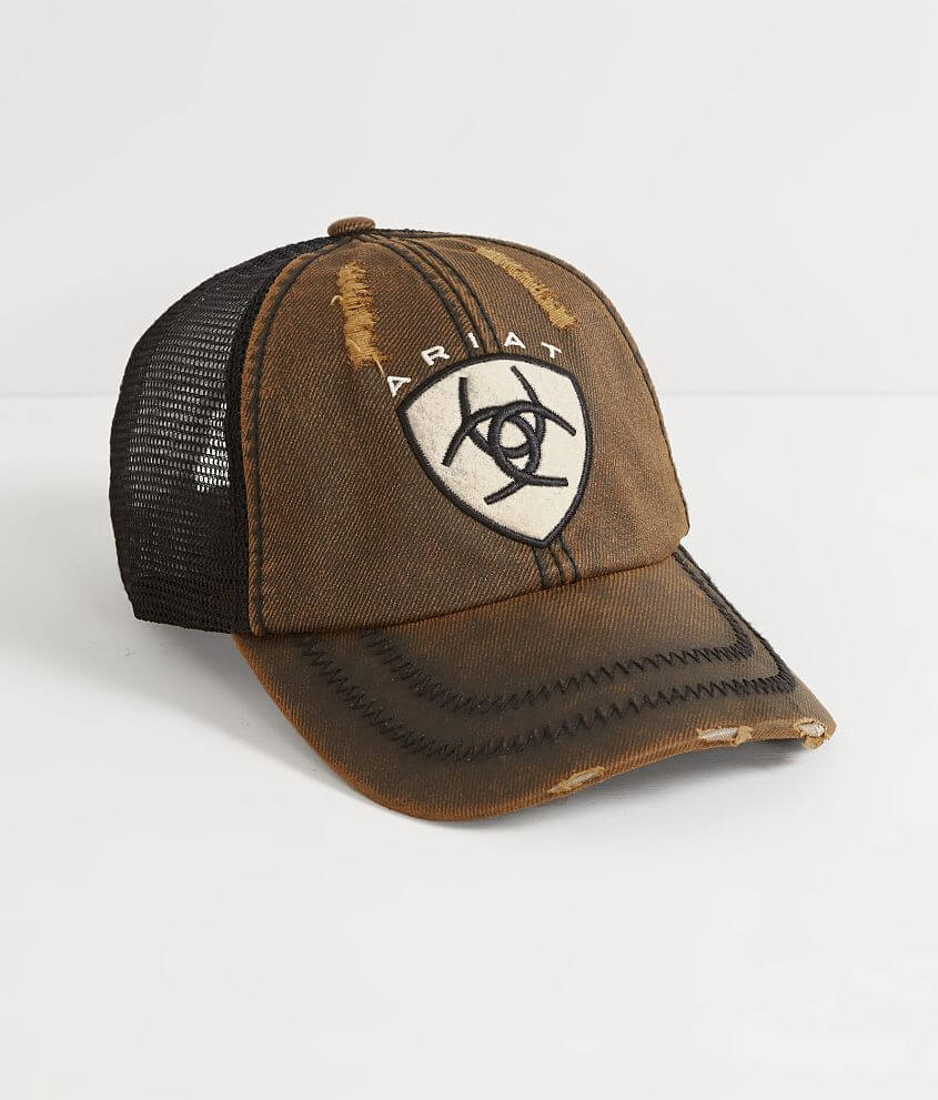 Ariat Distressed Trucker Hat front view