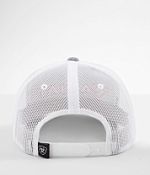 ARIAT USA Text Trucker Hat – Heather Grey Mesh Cap With Raised Logo