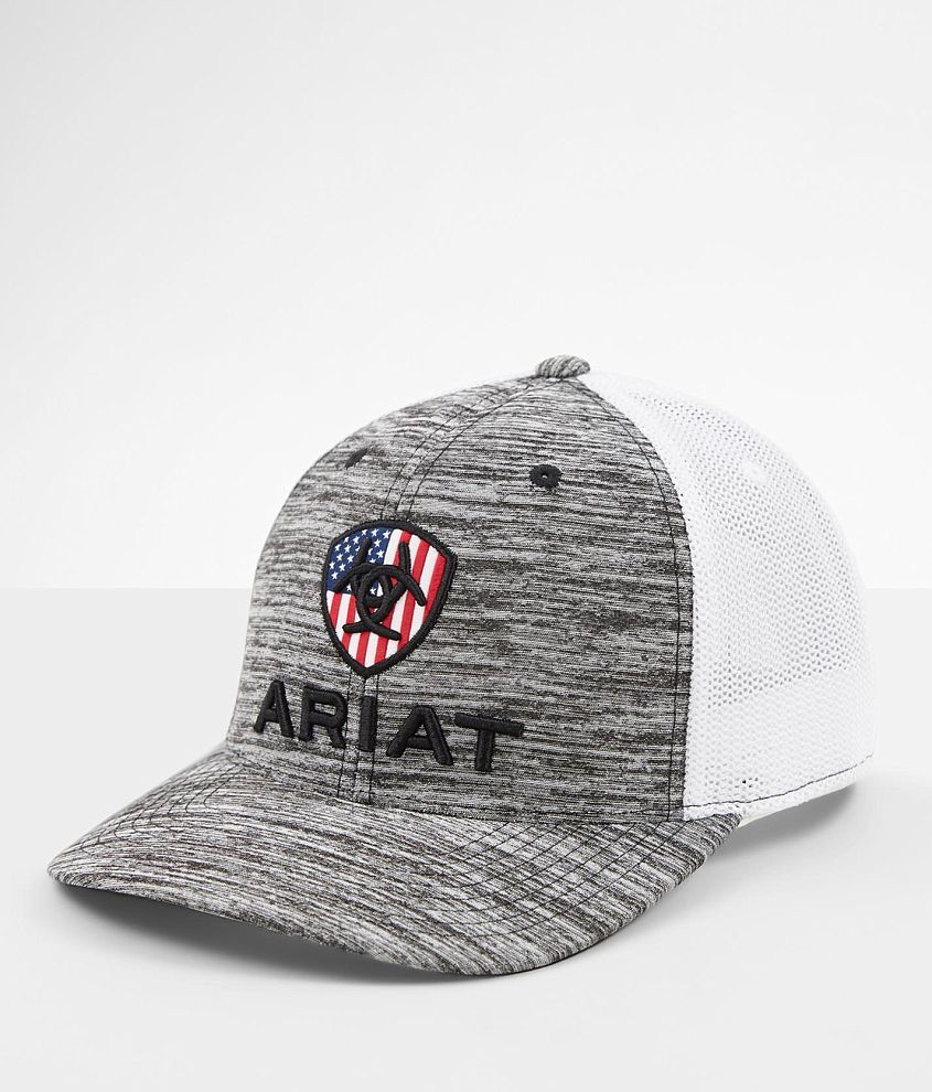 Ariat USA 110 Flexfit Tech Trucker Hat front view