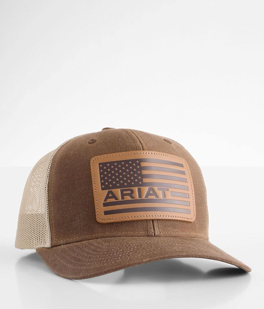 Ariat USA Patch Trucker Hat - Men's Hats in Brown | Buckle