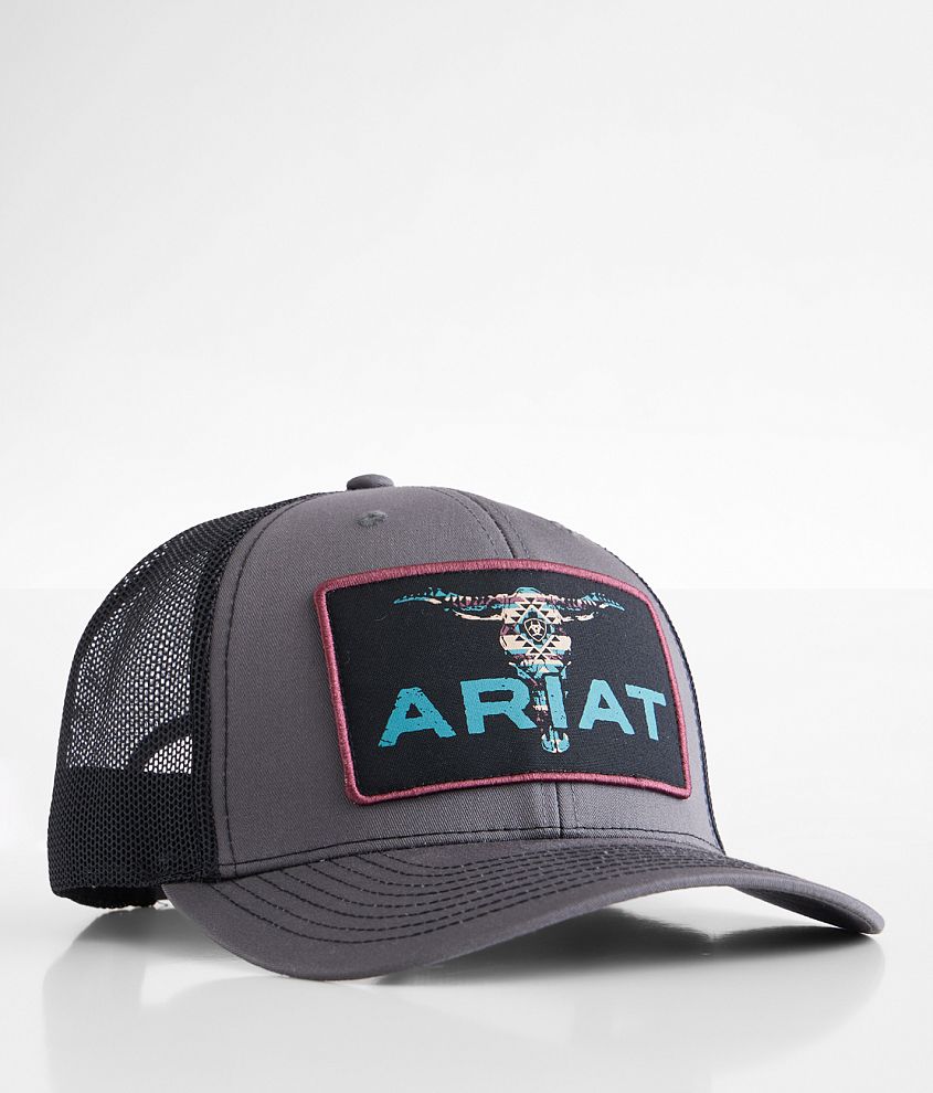 Ariat Bull Skull Trucker Hat