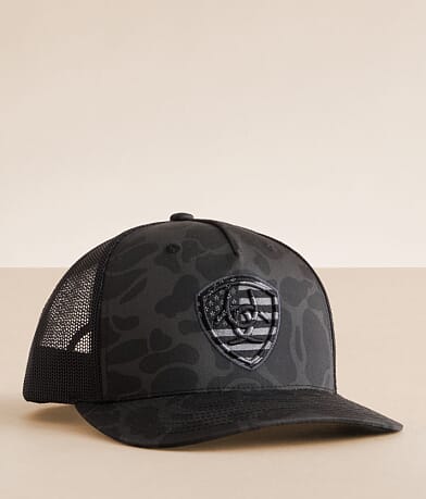 Ariat Flag Trucker Hat front view