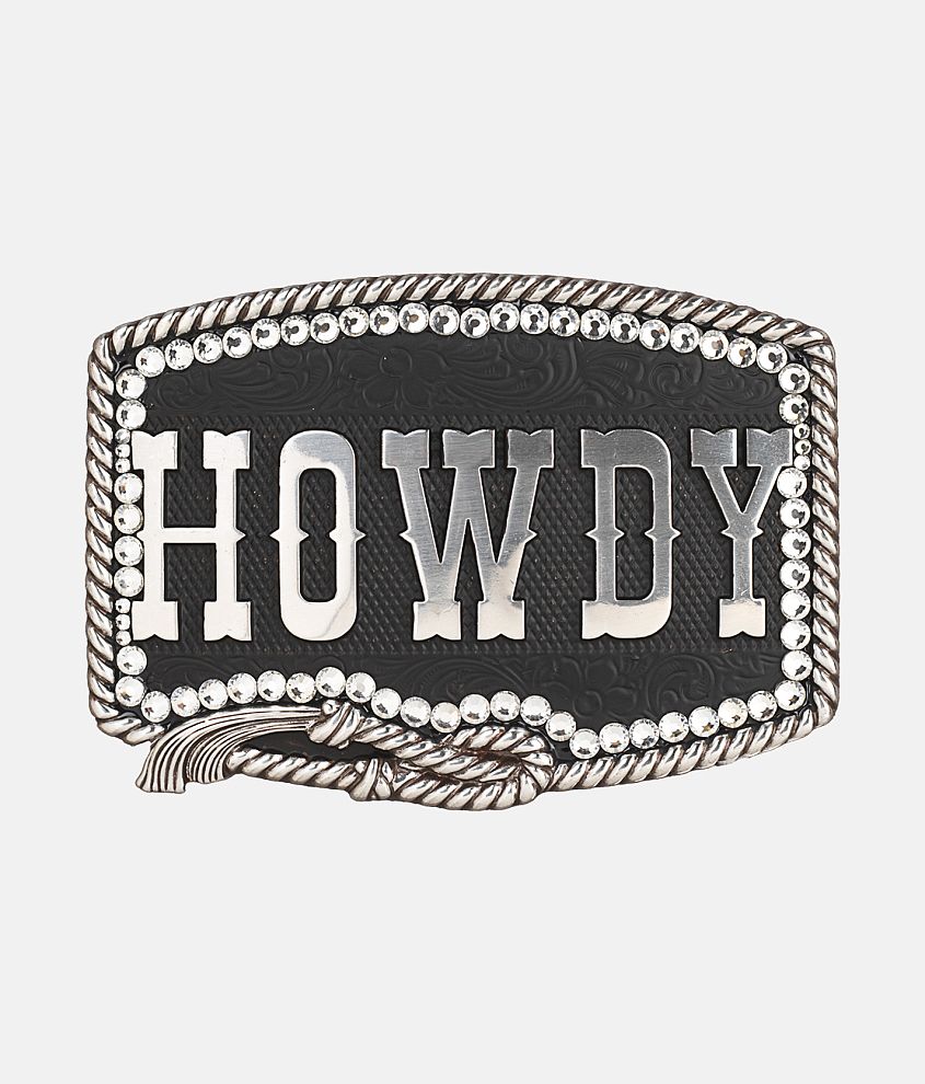 Blazin Roxx Howdy Rhinestone Belt Buckle