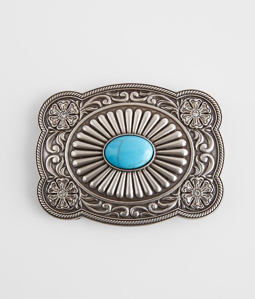 Nocona Turquoise Stone Buckle front view