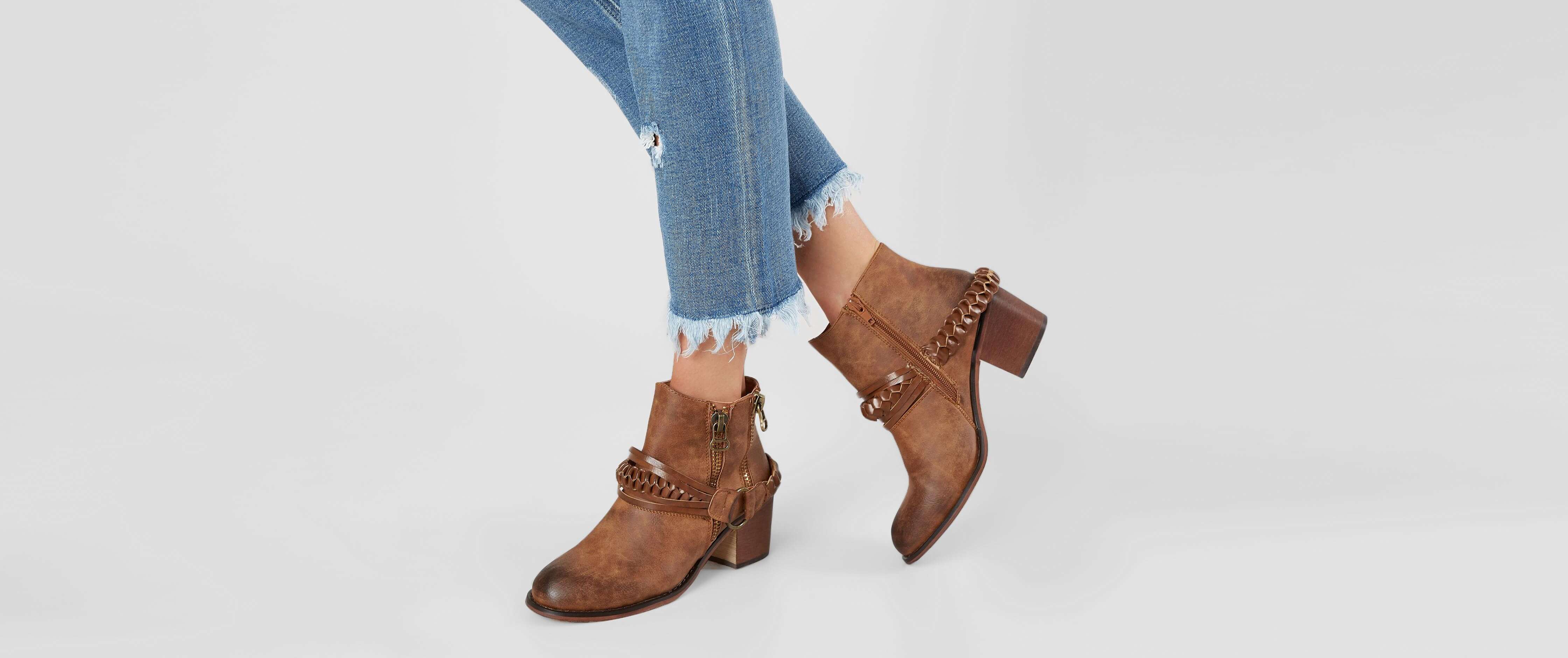 tan western ankle boots womens