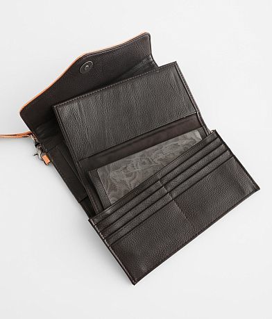 Ariat Tooled Leather Wristlet Wallet misc detail 3 view