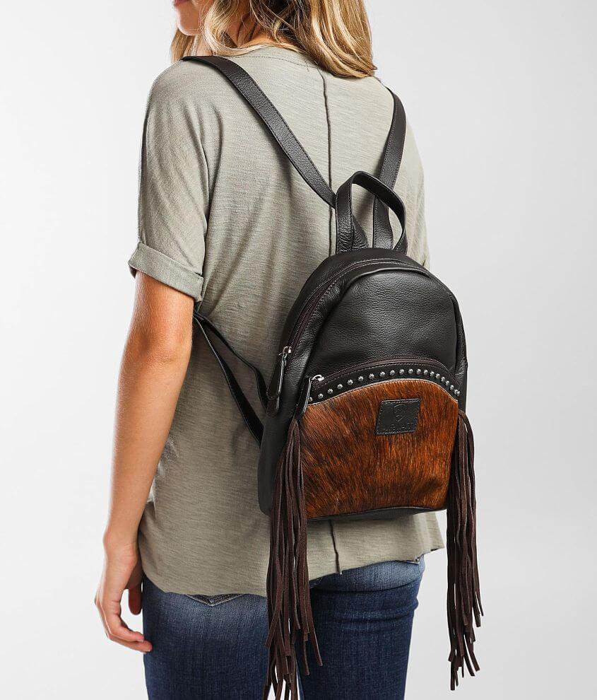 Ariat Scarlette Leather Fringe Backpack front view