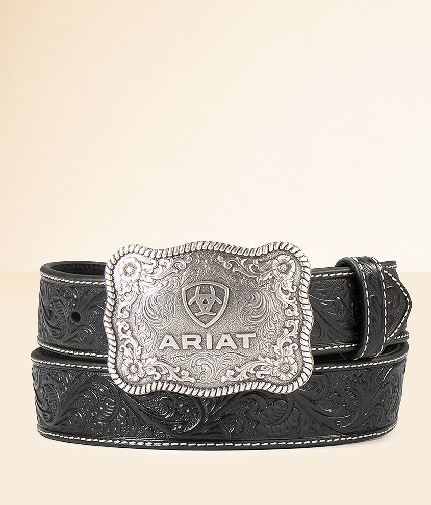 Ariat Tooled Leather Belt front view