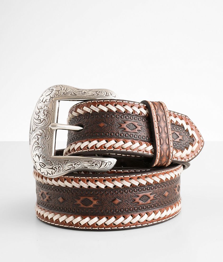 Ariat Tooled Leather Belt front view