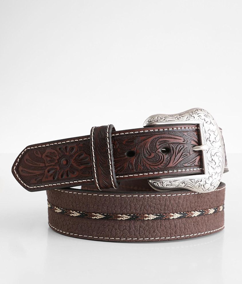 Ariat Tooled Leather Belt front view