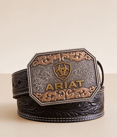 Ariat Leather Western Belt front view