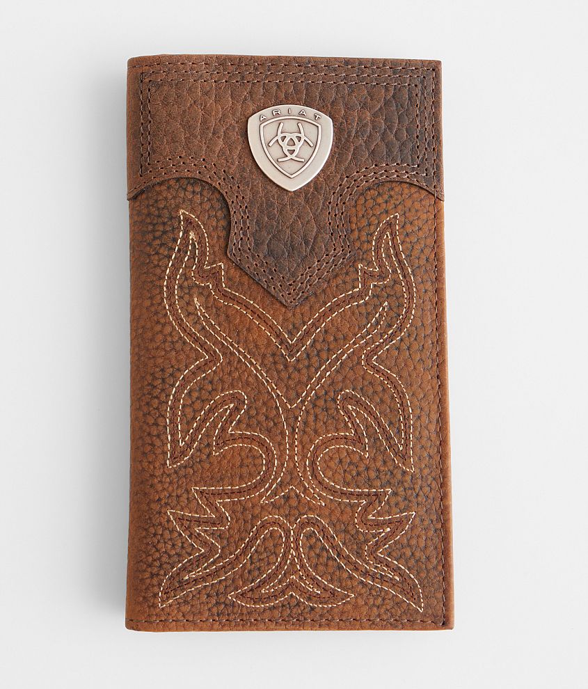 Ariat Western Rodeo Leather Wallet front view