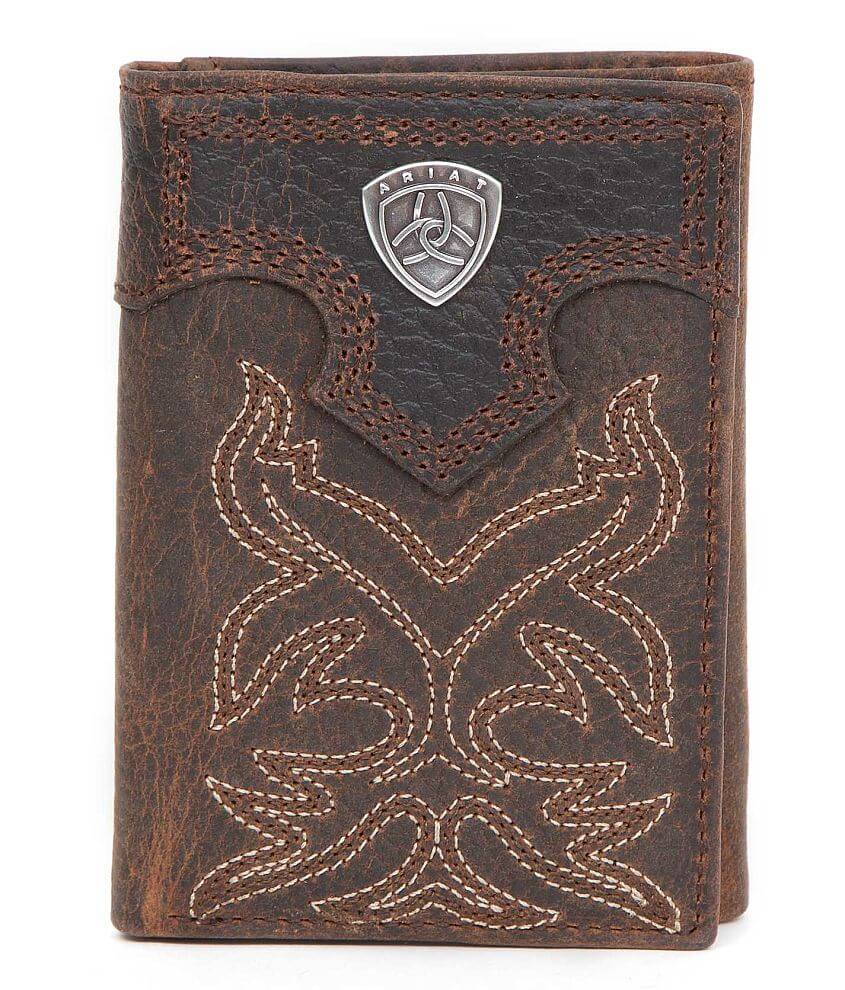 Ariat Embroidered Wallet - Men's Wallets in Brown | Buckle