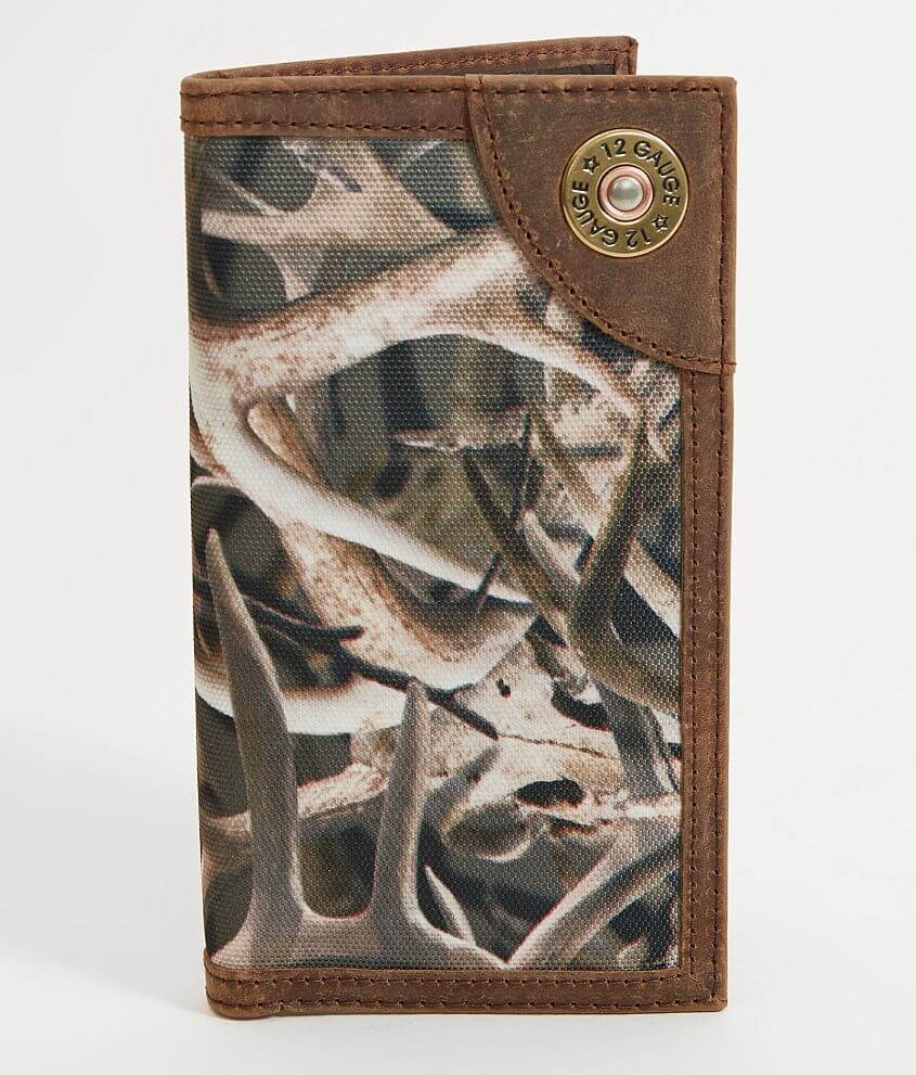 Ariat Camo Shell Rodeo Wallet front view