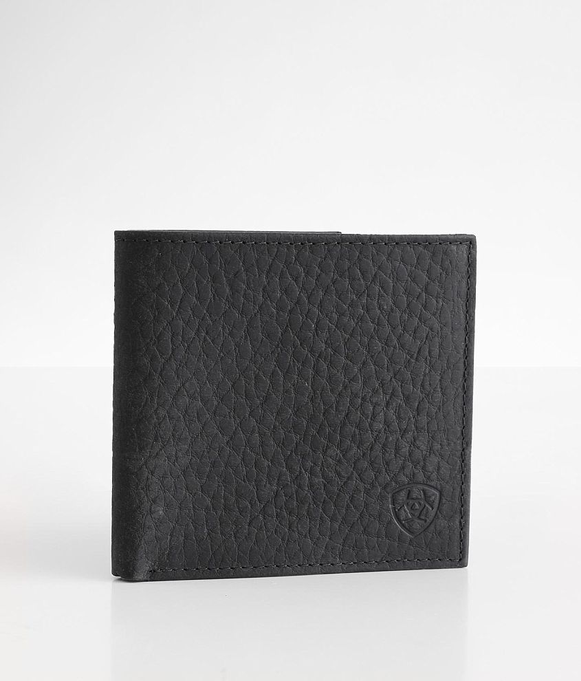Ariat Textured Leather Wallet front view