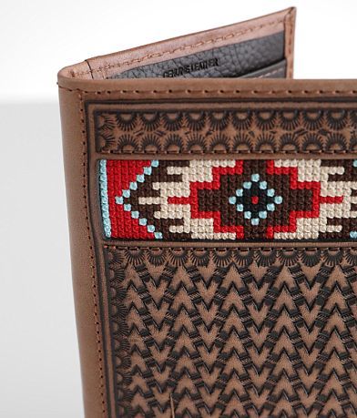 Ariat Embroidery Rodeo Leather Wallet misc detail 2 view