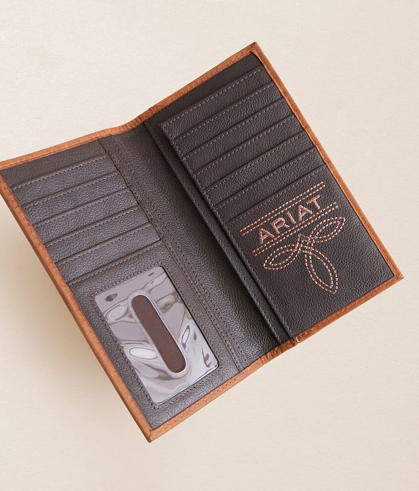 Tooled Rodeo Leather Wallet