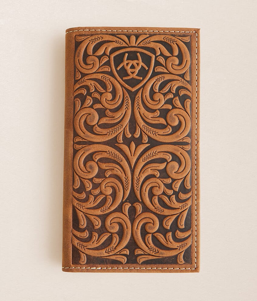 Tooled Rodeo Leather Wallet