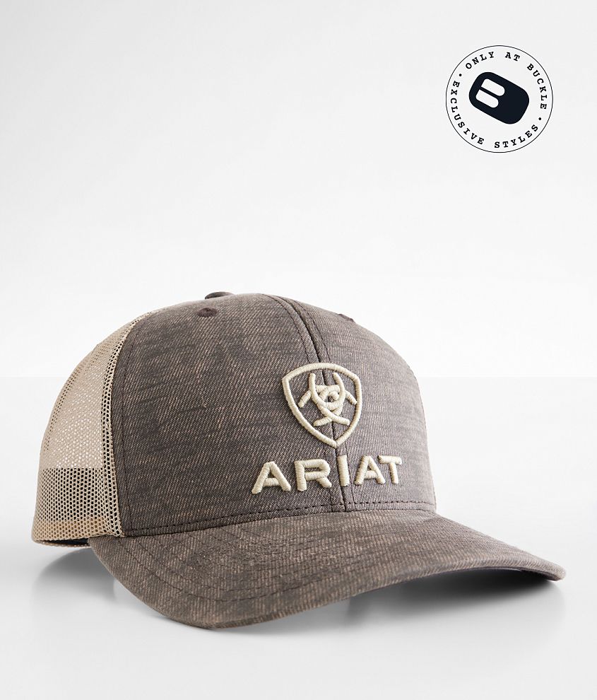 Ariat Washed Denim Trucker Hat front view