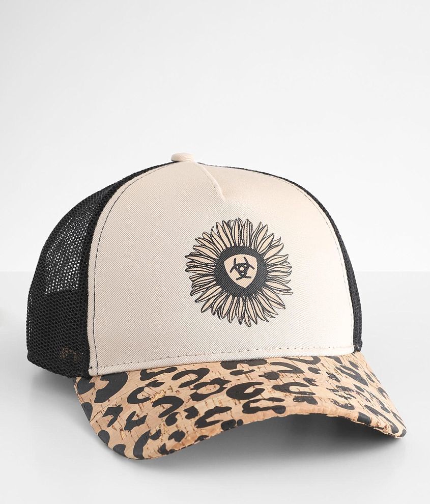 Ariat Sunflower Baseball Hat Women's Hats in Tan Black Buckle
