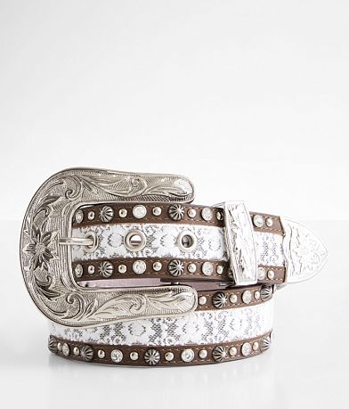Angel Ranch Glitz Lace Western Belt front view